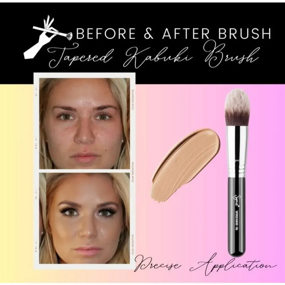 4PC SIGMA BRUSH WITH LEATHER BRUSH CASE
